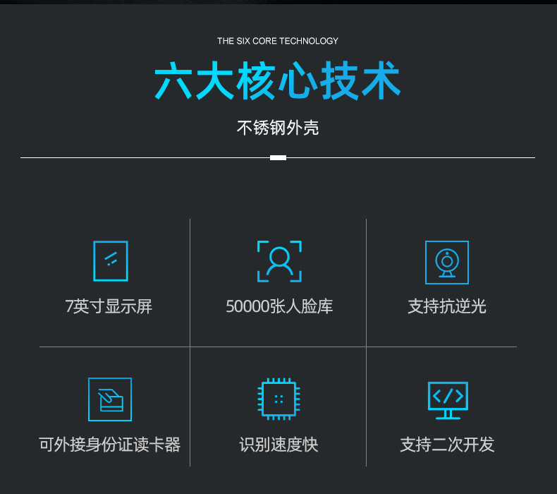 圆柱形人脸识别闸机模组 M375K3-GH-S60N-0101(图2)
