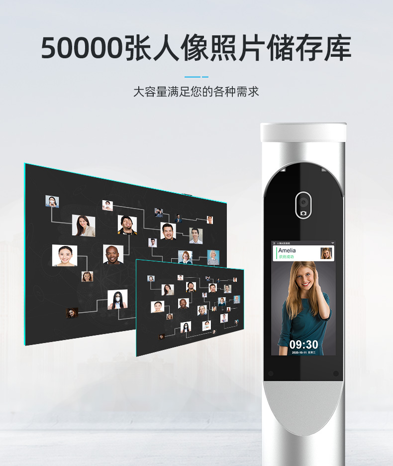 圆柱形人脸识别闸机模组 M375K3-GH-S60N-0101(图3)